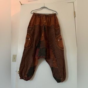 Patchwork Harem Trousers
